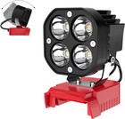 2 Pack 40w Led Work Light Compatible With Milwaukee 18v Battery 6000lm 6500k