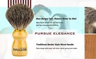 Badger Hair Shaving Brush With Wood Handle stainless Steel Razor And Brush St   
