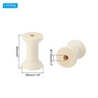 10pcs Wooden Empty Spools 2  X 1 4  Sewing Thread Spool Wood Color