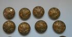 A Pair Kings Crown British Army Ww1-2  Small  Cap  Buttons 13mm General Service 
