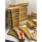 60  Wooden Brio Train Track Set Pieces Curves Straight Pieces Building Trains