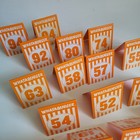 Whataburger Table Tent Numbers Orange Lot Of 17 Nice Condition See Description 