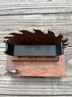 Custom Birdseye Walnut Wood Knife Stand Saw Blade Half Face Blades Randall Mkc