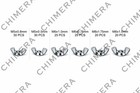 Chimera 150pc Mm Metric Zinc   plated Carbon Steel Wing Nut Assortment Set