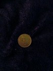 Vintage Gold Tone Guardian Angel Good Luck Coin   Medallion Double Sided