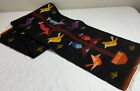 Zapotec Rug Runner  Mexico  Wool  Sw  Hand Woven  Tree Of Life  Birds  Black