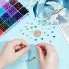 2160pcs Crystal Bicone Beads 24 Colors Faceted Beads For Jewelry Making