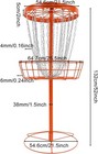 24-chain Disc Golf Basket  Portable Practice Target  Freestanding Training Goal 