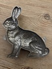 Vintage   large Cast Aluminum Bunny Rabbit Cake Or Candy Mold