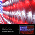  new  American Flag Lights  Outdoor String Lights 420 Led Waterproof Led Flag Ne