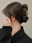 1x Metal Hollow Hair Claw Clips  Square   Semi-circle  Non-slip Hair Barrettes