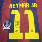 Neymar Jr Signed Jersey Beckett Coa Barcelona Barca Futbol