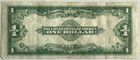 1923  1 One Dollar Us Silver Certificate Large Note - Blue Seal - Horse Blanket