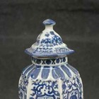 Chinese Old Blue And White Porcelain Draw Dragon Vase W Qianlong Mark
