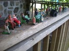 Vintage Lot Britain s Made In England Lead Men Woman Figures Miniatures Sitting
