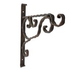Antique Ornate Wrought Iron Architectural Hook  Twisted Scrollwork Victorian Art