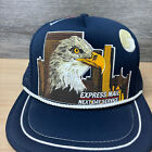 Vintage Us Mail Hat Cap Snapback Blue Eagle Postal Service Express Mail