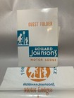 Vintage 1960 s Howard Johnson s Guest Folder- Tennessee  Kentucky  Florida Items