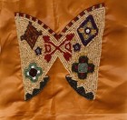 4 New Native American     Beadwork On Fabric 5    Wide X 5    Long 2 Each 2 Designs
