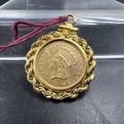 1856 G 1 Gold  1 Princess Head Dollar Coin Au Details Damaged Jewelry