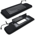 New Pair Sun Visors W vanity Mirror   Led Light For 84-96 Chevy Corvette C4 5 7l