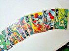 Vintage  15  Batman Black Bat Topps Painted Trading Cards 1966