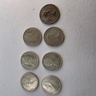 Canadian Silver Coins Dimes Lot Of 7 Including Two 1967 Mackerals