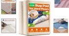 Thick Cushioned Non-slip Rug Pad 2x3 Ft For Enhanced Comfort   Stability