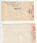 So  Africa Ww Ii Two Censored   Postage Due Covers From Durban