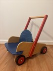 Haba Walker Wagon - Wooden Baby Push Walker  Sit To Stand Baby Learn To Walk