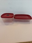 Rubbermaid Storage Containers 5 Cups Lot Of 2 Vented Square Rectangle 