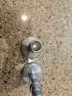 Vintage Stieff Pewter Candlesticks Pair Colonial Williamsburg Octagonal Base
