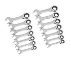 Gearwrench 14 Pc  12 Point Stubby 10mm 11mm 12mm 13mm 14mm 15mm 18 Mm