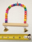 Parrot Swing Bell Hanging Bird Cage Perch Toys Parakeet Cockatiel Budgie Toy 