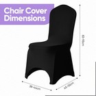 Poly Spandex White   Black Chair Covers For Wedding Events Party Decorations