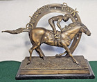  rare Vintage Nib 2016 Delaware Park Bronze   Marble Horse Statue From Archives 