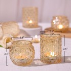 36pcs Assorted Gold Votive Candle Holders  Tea Light Candle Holder Glass For    