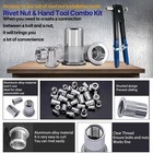 86pcs Threaded Nut Rivet Gun M3-m8 Insert Tool Riveter Rivnut Nutsert Riveting