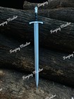 Handmade Viking Sword Stainless Steel Blades Black Wood Handle   Leather Sheaths