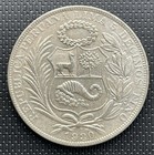 Km218 2 Peru Un Sol 1930 Silver Coin  tm68