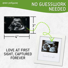 Sonogram Photo Display   White Ultrasound Frame   Pregnancy Gift For First-time
