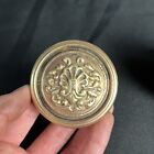 Antique Solid Brass Victorian Door Knob 1900   s Art Noveau Set Of 2