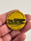 Rare 1898 Macon Corn Carnival Pinback Exaggeration Decatur Illinois Il 