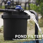 1600 Gal Pond Pressure Bio Filter W  13w Uv Sterilizer Light Koi Fish Etl Listed