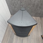 Fellowes 1990s Cd Tower Rack Wood   Black Plastic Holds 20 Cds Retro Media Stand