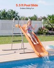 Vevor Water Slide Outdoor Freestanding Pool Slide For Backyard 6 5ft Ground Tarp