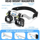 Magnifying Glasses For Close Work  Jewelers Magnifying Glass With Light   5 Inte