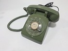 Vintage Bell System Western Electric Rotary Dial Desk Phone Green 1974