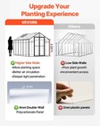 Polycarbonate Greenhouse Walk-in 8 X 12 Ft Heavy Duty Green House Outdoor Garden