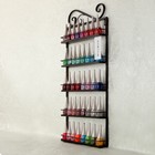 5 Tier Nail Polish Display Shelf Wall-hung Shelf Metal Shelf Can Hold 50 Bottle